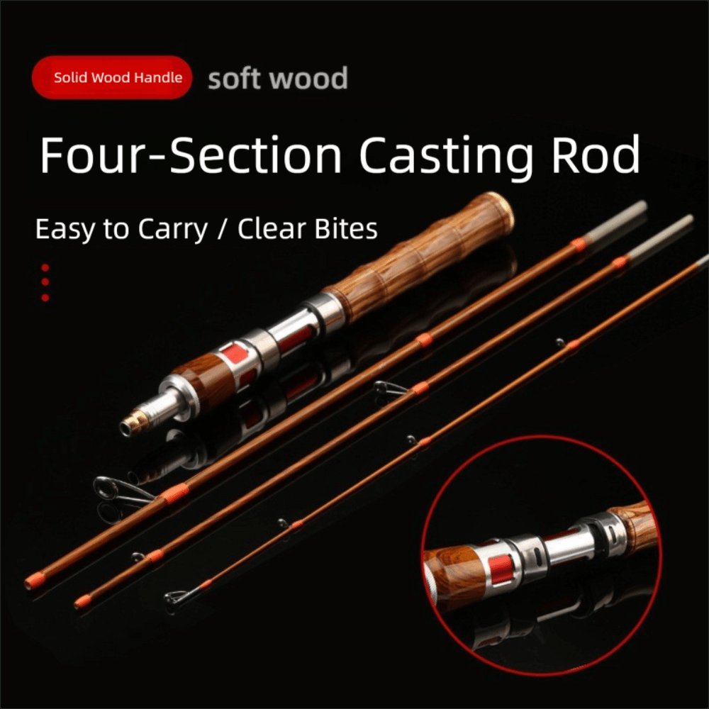 Fishing Rod Carbon Fiber - 4 Sections Spinning Fishing Rod Spinning