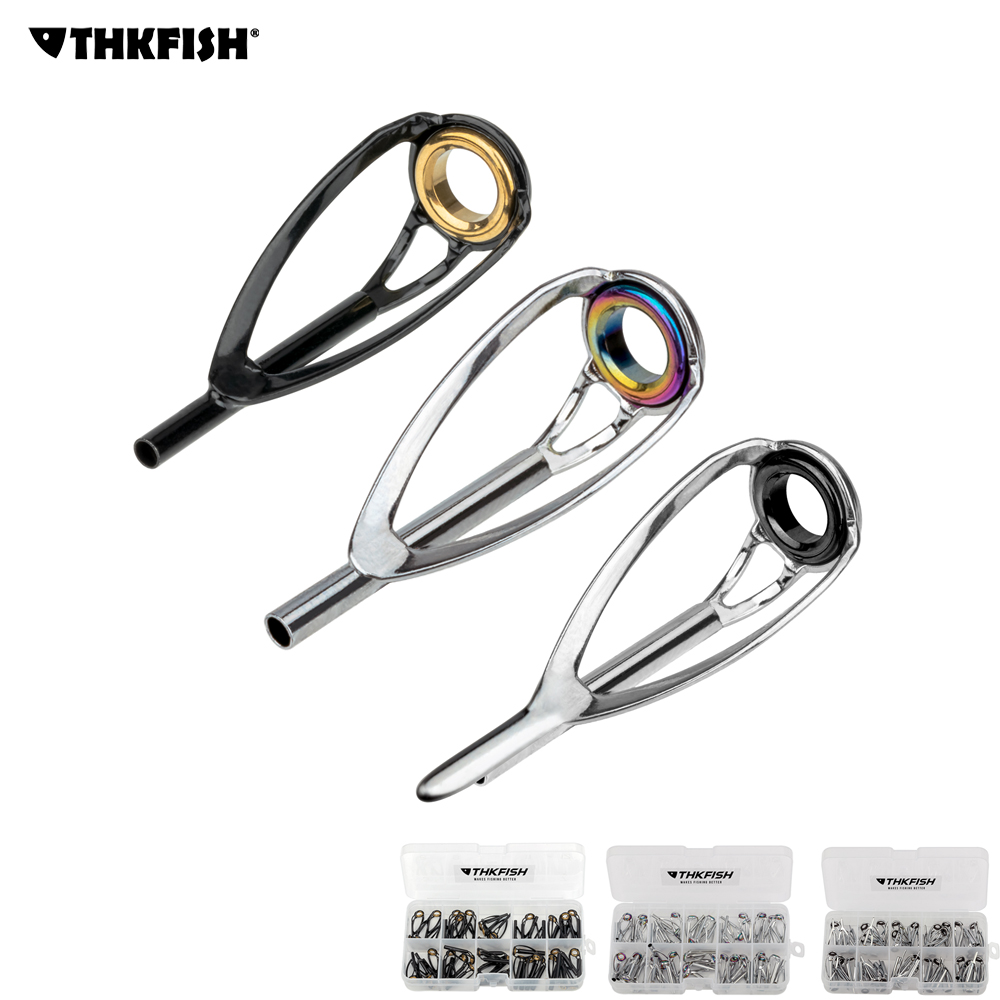 Fishing Rod Guide Replacement - THKFISH 50pcs Fishing Rod Tops Tip