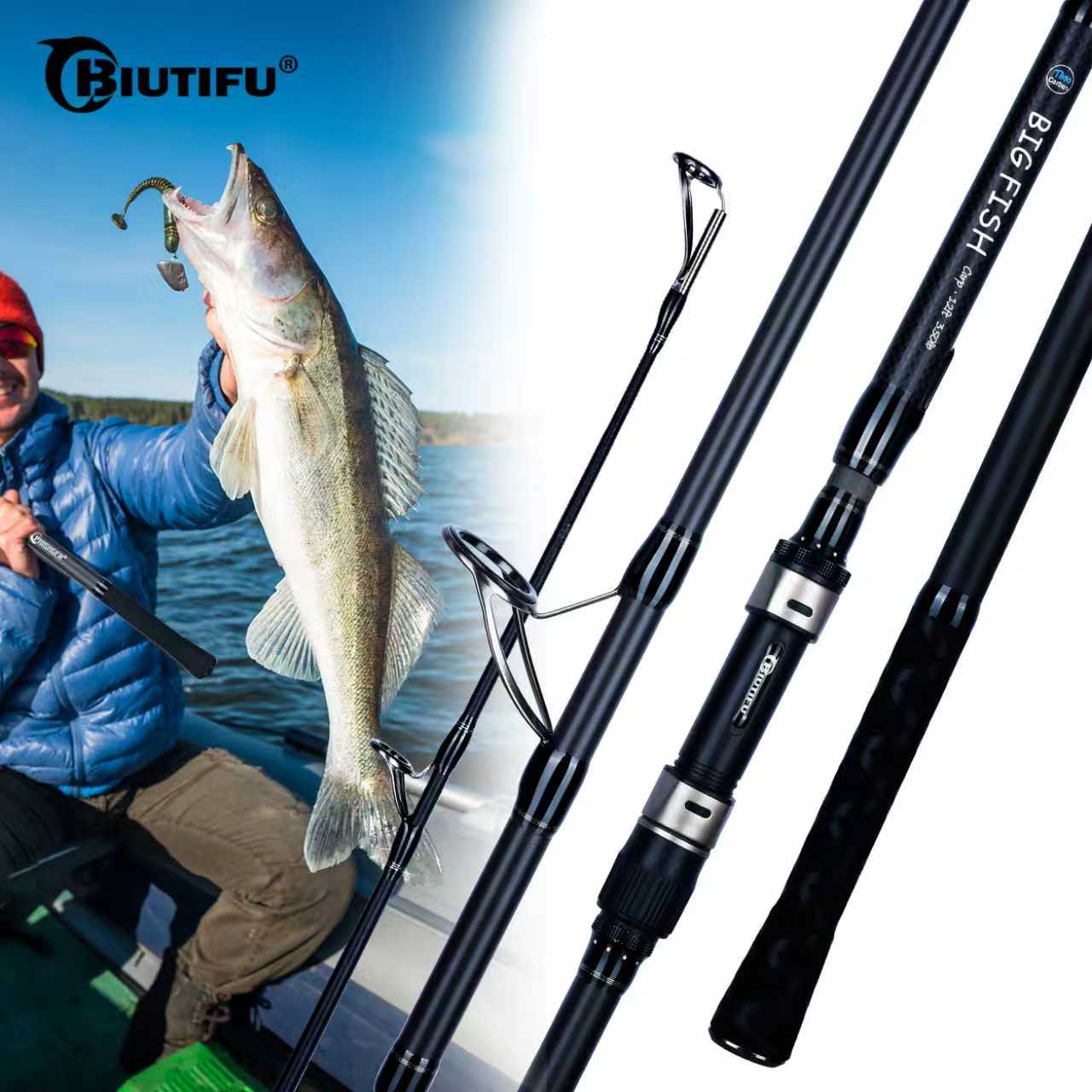 Fishing Rod Carbon Fiber - BIUTIFU BIGFISH Carp Surfcasting Fishing Rods