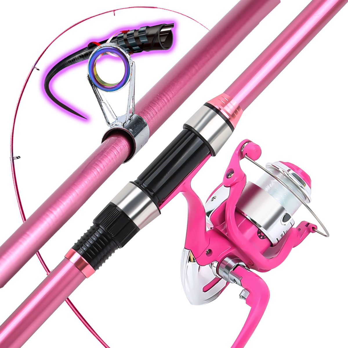 Fishing Pole Set Full Kits Wit - огляд і ціна Fishing Rod Spinning