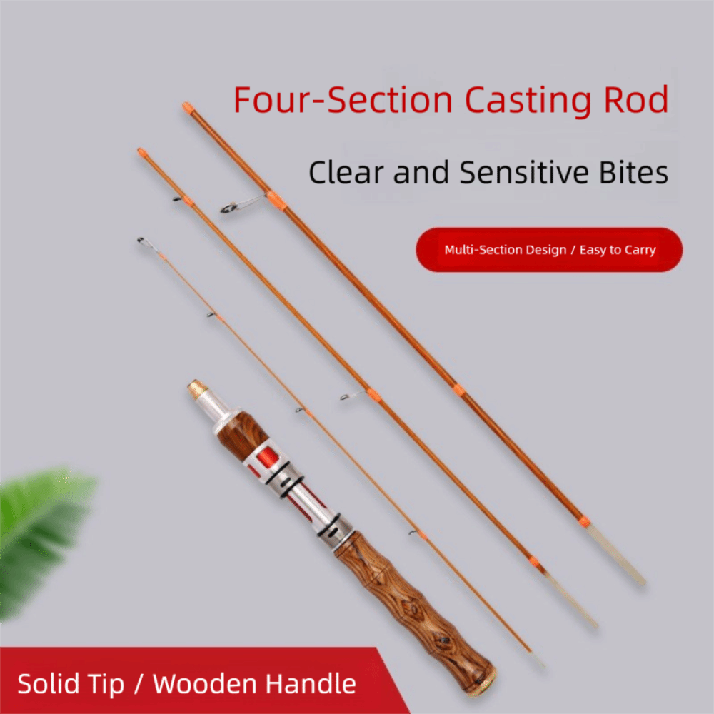 High Quality 4 Sections Spinni - огляд і ціна Fishing Rod Carbon Fiber