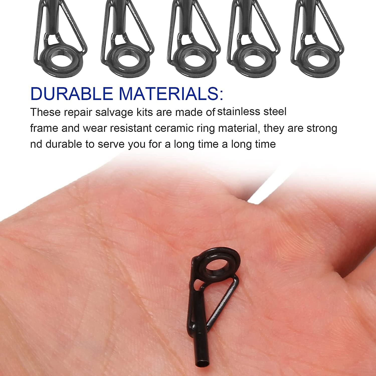A69P-80 Pieces Fishing Rod Tip - огляд і ціна Fishing Rod Guide Replacement