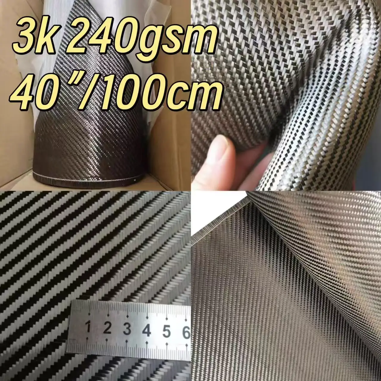 [Grade A+]3K 240gsm Real Carbo - огляд і ціна Fishing Rod Carbon Fiber