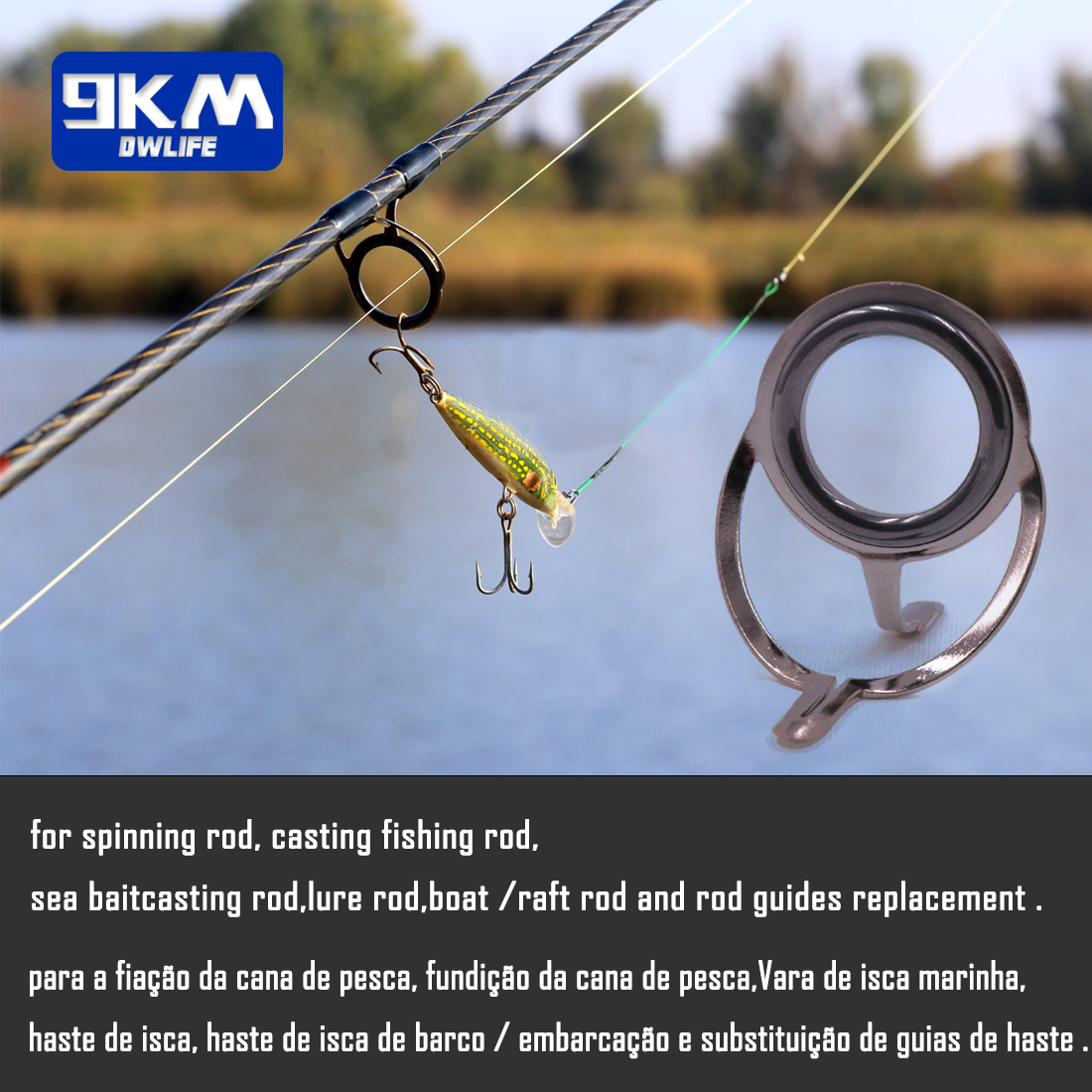 Fishing Rod Guide 9~200Pcs Sta - огляд і ціна Fishing Rod Guide Replacement