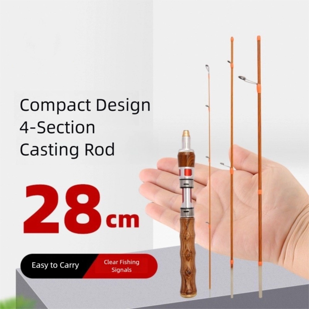 4 Sections Spinning Fishing Ro - огляд і ціна Fishing Rod Carbon Fiber