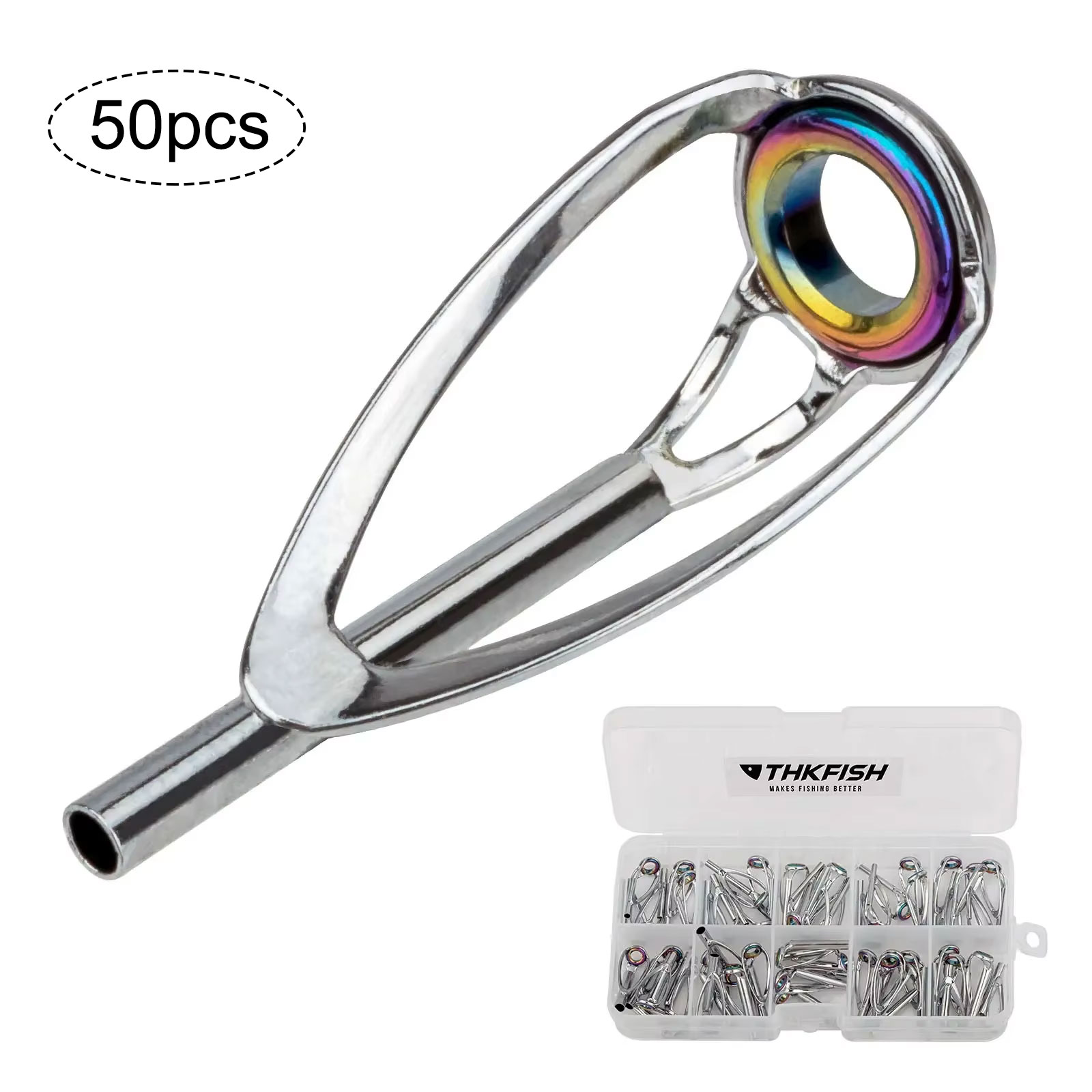 50pcs Fishing Rod Tip Top Repa - огляд і ціна Fishing Rod Guide Replacement