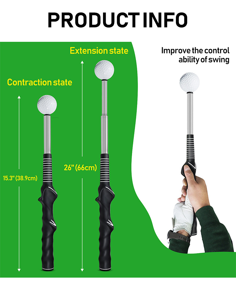 Golf Telescopic Swing Trainer  - огляд і ціна Fishing Rod Telescopic