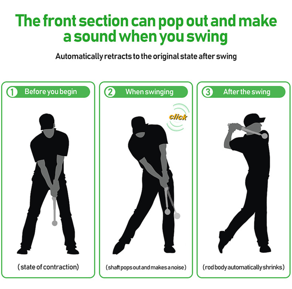 Golf Telescopic Swing Trainer  - огляд і ціна Fishing Rod Telescopic