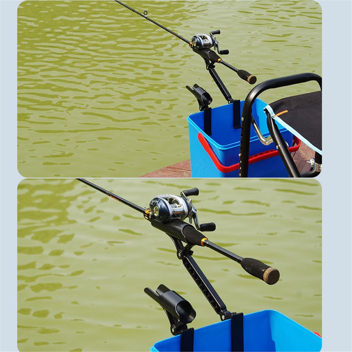 POPULAR-2pcs Adjustable Bucket - огляд і ціна Fishing Rod Holder