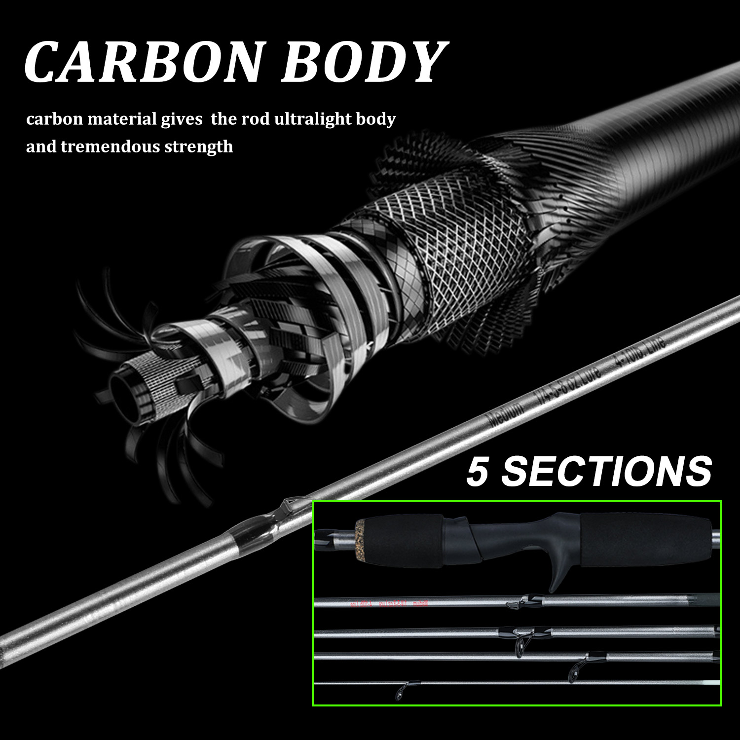 Sougayilang Fishing Rod Combo  - огляд і ціна Fishing Rod Carbon Fiber
