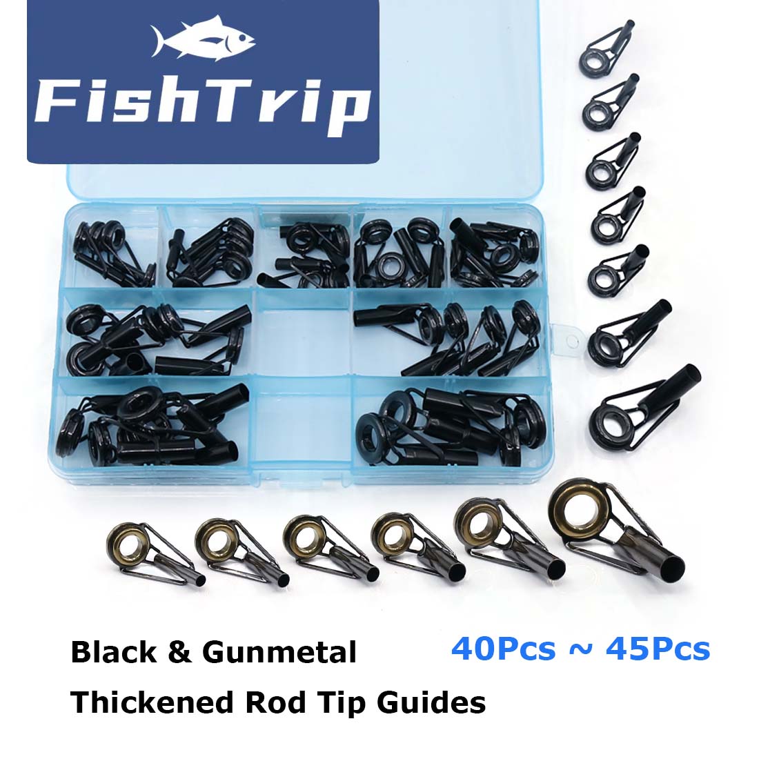 FishTrip Rod Tip Repair Kit 5~ - огляд і ціна Fishing Rod Guide Replacement