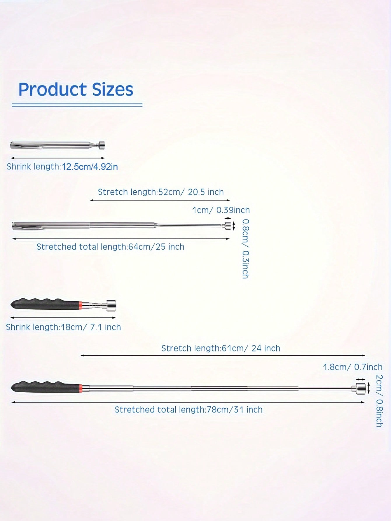 Retractable Magnet Pickup Tool - огляд і ціна Fishing Rod Telescopic