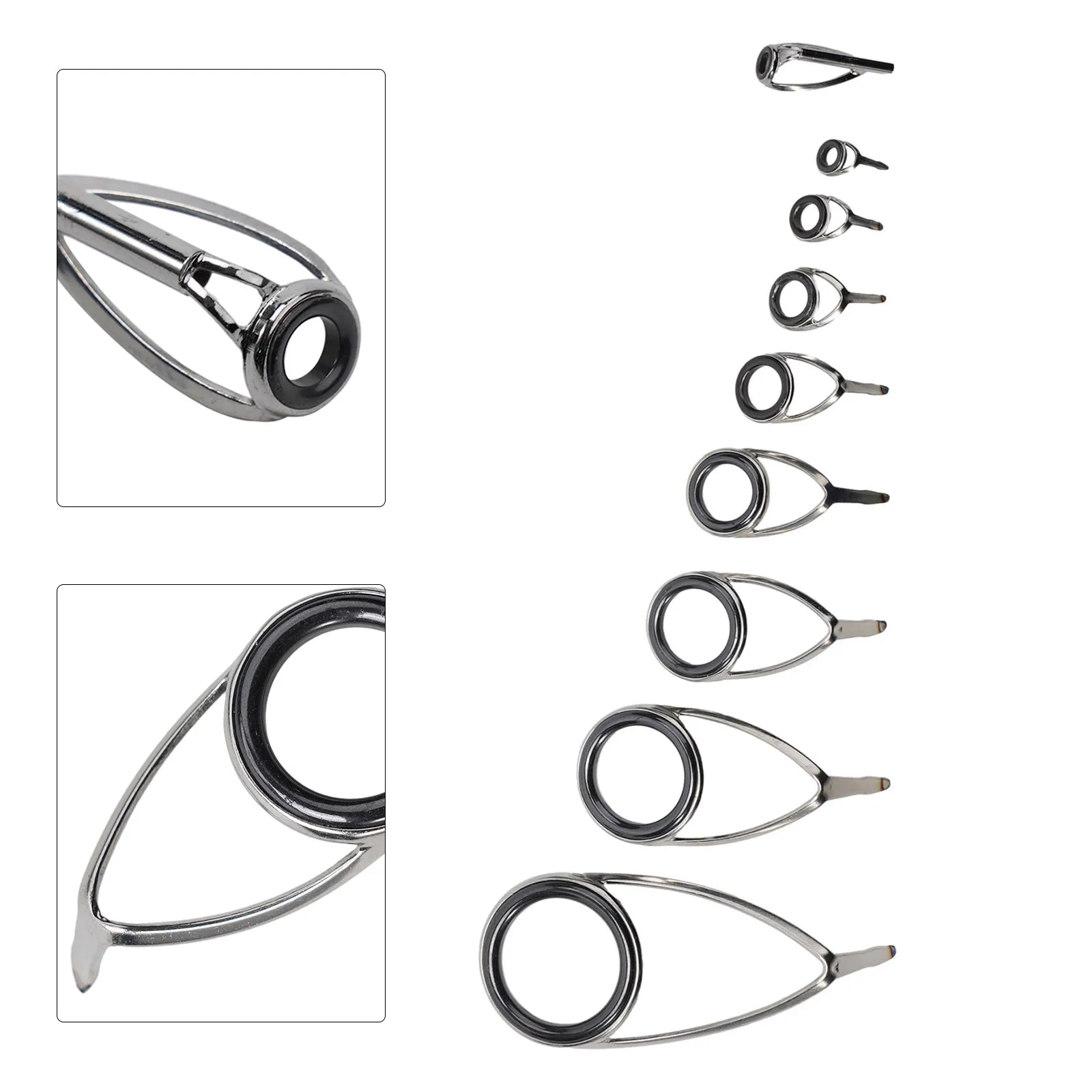 9pcs Fishing Rod Top Ring Tip  - огляд і ціна Fishing Rod Repair Kit