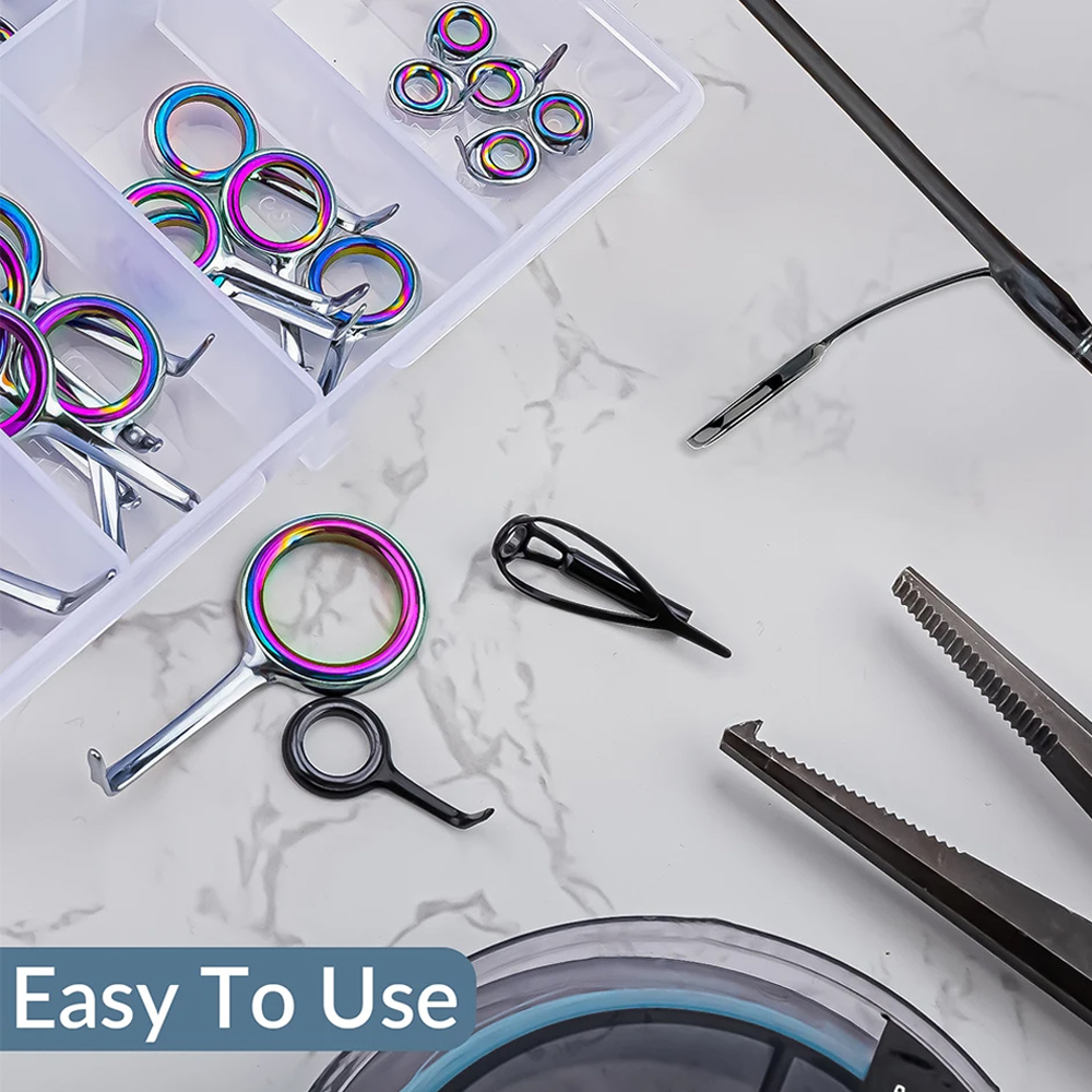 40pcs Colorful Fishing Rod Gui - огляд і ціна Fishing Rod Guide Replacement