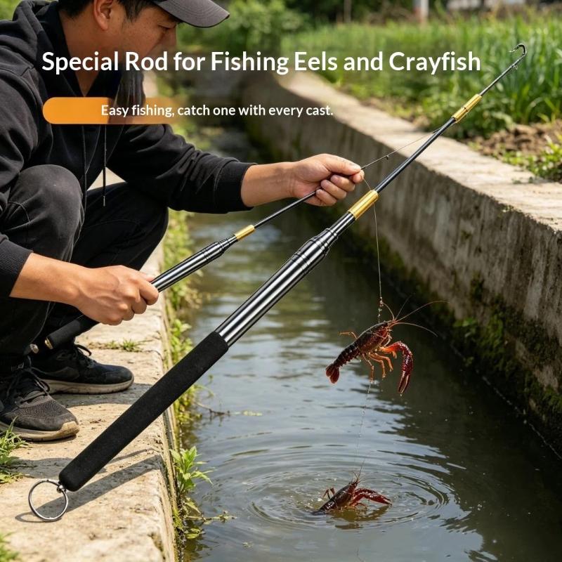 Telescopic Eel Fishing Hook 36 - огляд і ціна Fishing Rod Telescopic